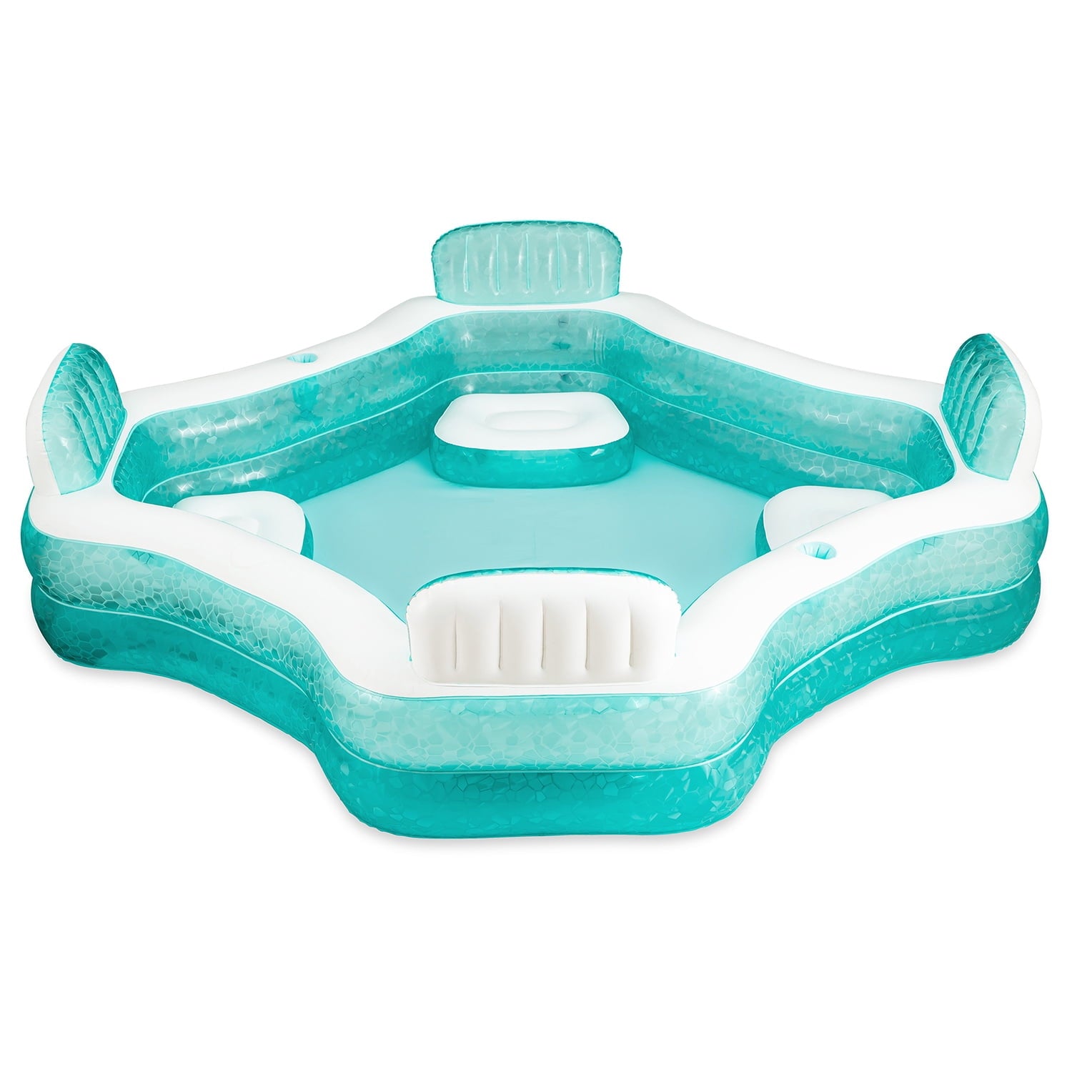 Funsicle 8.7ft Summer Escape Pool, Inflatable Family Swimming Pool, Lagoon Blue, Rectangular, Age 6 & up